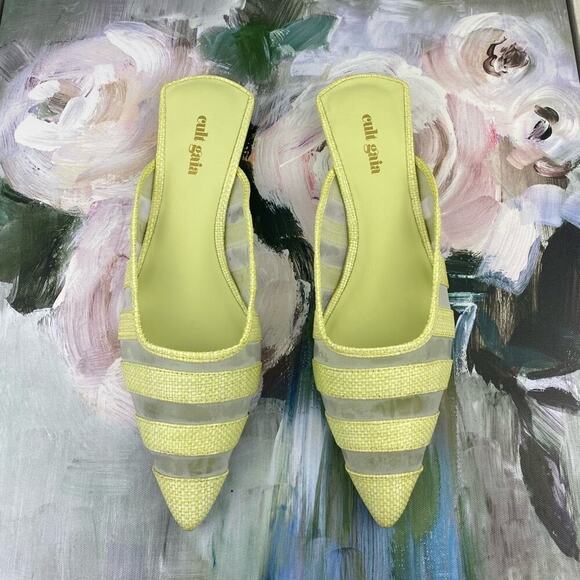 Cult Gaia Femi Mule in Green Size 7/37 New! - Picture 4 of 14